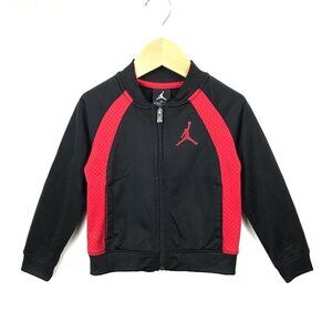 Air Jordan Black & Red Baby Zip Front Jacket Size 2T
